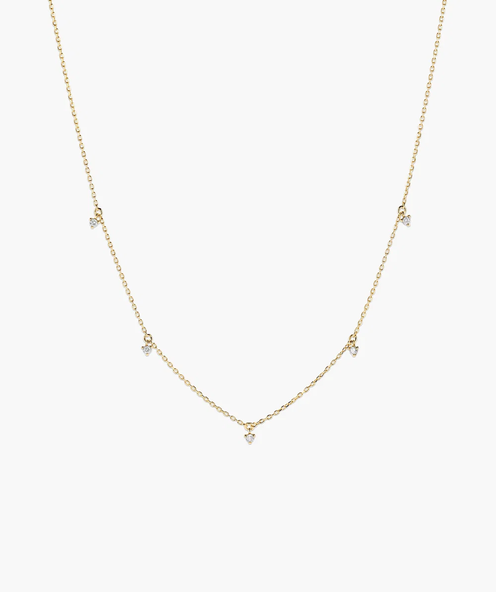 Multi Station Diamond Necklace